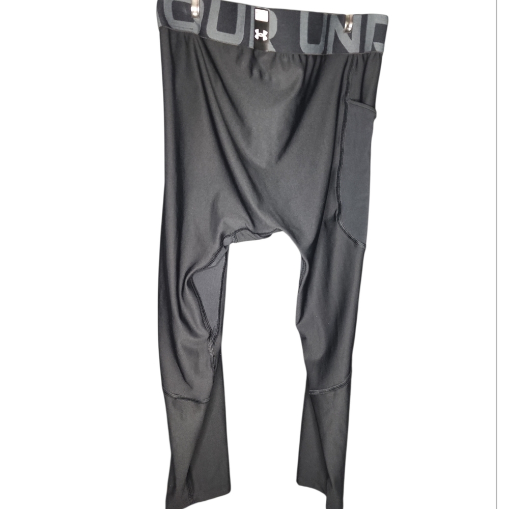 Mens Under Armour HeatGear Compression Tights With Side Pocket Size M NWT - Picture 2 of 3